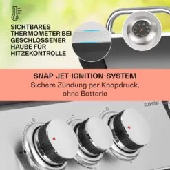 Tomahawk 3.1 S Gasgrill 3x3,6kW Brenner+2,7 KW 60x45cm Grill Edelstahl -Haushaltsgeräte Förderung 10033567 de 0004 usp