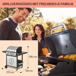 Tomahawk 3.1 S Gasgrill 3x3,6kW Brenner+2,7 KW 60x45cm Grill Edelstahl -Haushaltsgeräte Förderung 10033567 de 0006 usp