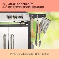 Tomahawk 3.1 S Gasgrill 3x3,6kW Brenner+2,7 KW 60x45cm Grill Edelstahl -Haushaltsgeräte Förderung 10033567 de 0007 usp