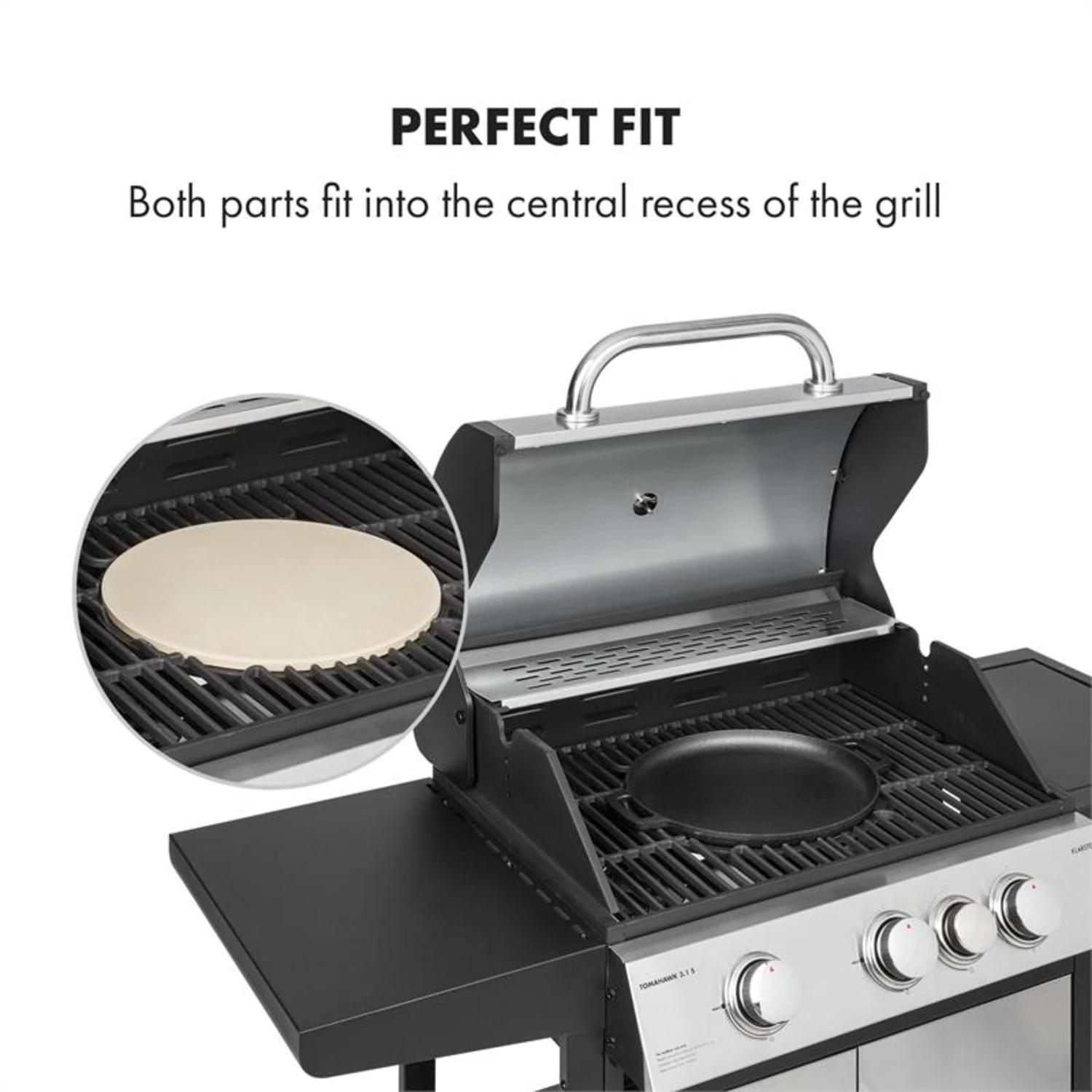 Tomahawk 3.1 S Brat & Back-Set Pfanne Pizzastein Ø29 Cm 4 Tomahawk 3.1 S Brat & Back-Set Pfanne Pizzastein Ø29 Cm - Image 2