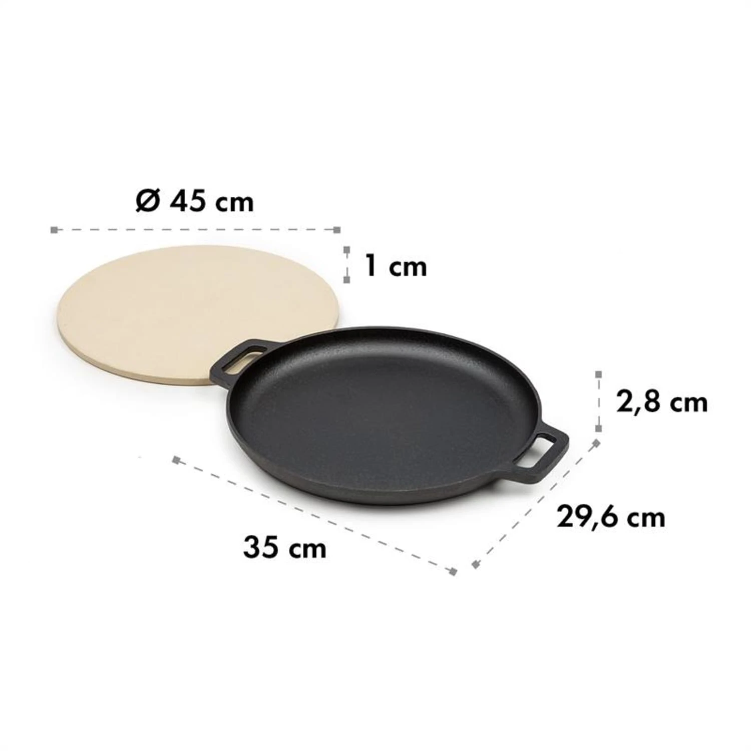 Tomahawk 3.1 S Brat & Back-Set Pfanne Pizzastein Ø29 Cm 7 Tomahawk 3.1 S Brat & Back-Set Pfanne Pizzastein Ø29 Cm - Image 5