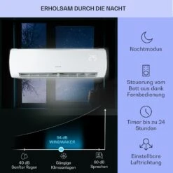 Windwaker Eco Split-Klimaanlage 9.000 BTU/2,7 KW Luftdurchsatz 610 M³/h Max. A++ 13 Windwaker Eco Split-Klimaanlage 9.000 BTU/2,7 KW Luftdurchsatz 610 M³/h Max. A++ -Haushaltsgeräte Förderung 10033600 de 0004 usp