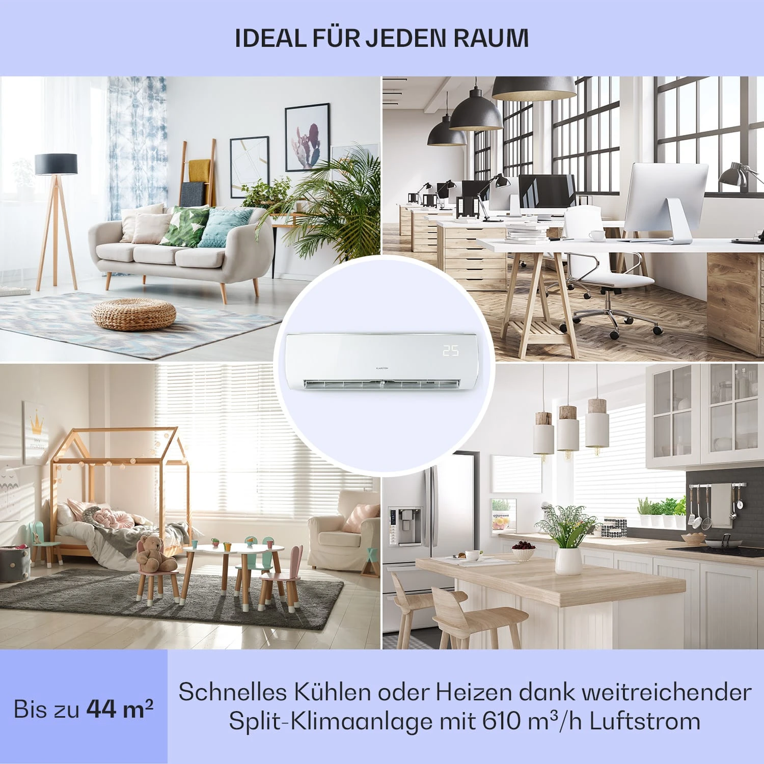 Windwaker Eco Split-Klimaanlage 9.000 BTU/2,7 KW Luftdurchsatz 610 M³/h Max. A++ 7 Windwaker Eco Split-Klimaanlage 9.000 BTU/2,7 KW Luftdurchsatz 610 M³/h Max. A++ - Image 5