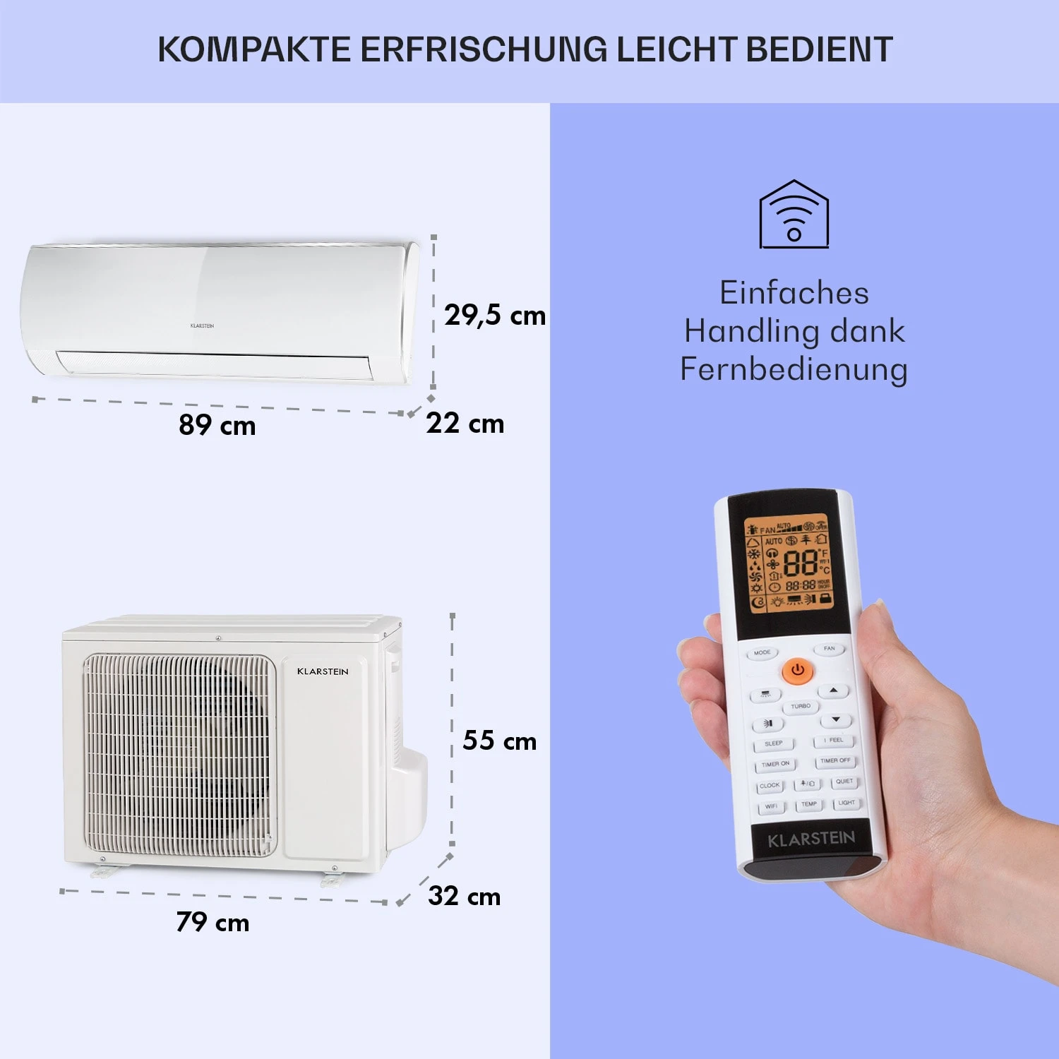 Windwaker Eco Split-Klimaanlage 9.000 BTU/2,7 KW Luftdurchsatz 610 M³/h Max. A++ 8 Windwaker Eco Split-Klimaanlage 9.000 BTU/2,7 KW Luftdurchsatz 610 M³/h Max. A++ - Image 6