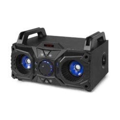 MDJ95 Party Station Bluetooth USB/SD/AUX Akku Schwarz -Haushaltsgeräte Förderung 10033633 yy 0008 front MDJ95 PartyStation 100W with batt