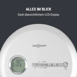 CDC 100 BT Discman BT-Funktion LCD ASP 2x1,5V Silber -Haushaltsgeräte Förderung 10033715 de 0006 logo