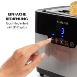 Arabica Toaster 920W LED-Display Touch-Bedienfeld Edelstahl -Haushaltsgeräte Förderung 10033728 de 0003 logo