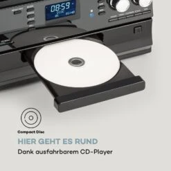 Oakland DAB Retro-Stereoanlage DAB+/FM BT-Funktion Vinyl CD Kassette -Haushaltsgeräte Förderung 10033747 de 0007 logo