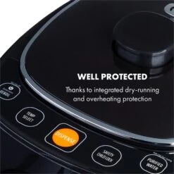 Hot Spring Plus Heißwasserspender 5l Edelstahl-Wassertank 45-95 °C -Haushaltsgeräte Förderung 10033753 yy 0003 logo Klarstein Hot Spring Heisswasserspender schwarz