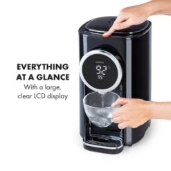 Hot Spring Plus Heißwasserspender 5l Edelstahl-Wassertank 45-95 °C -Haushaltsgeräte Förderung 10033753 yy 0004 logo Klarstein Hot Spring Heisswasserspender schwarz