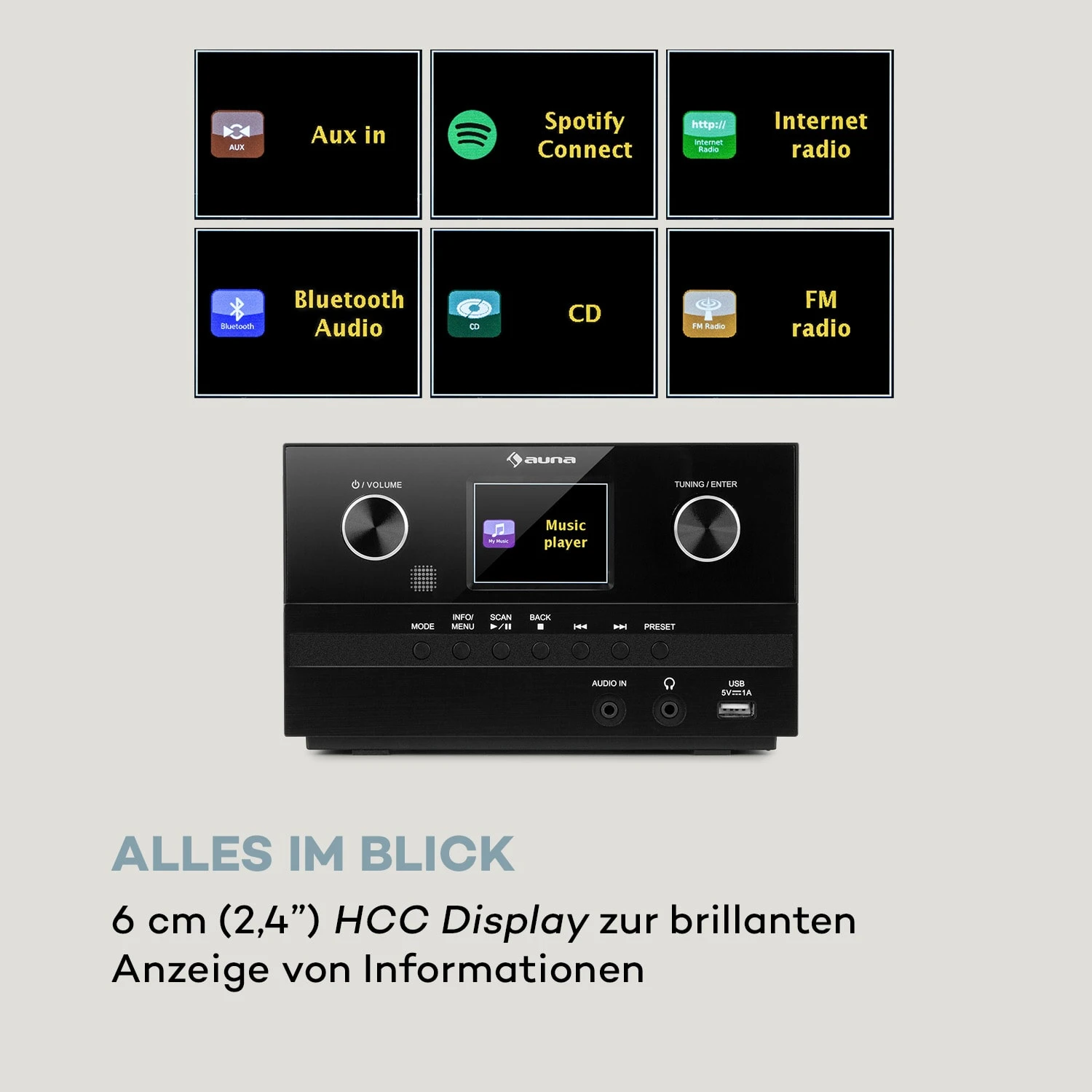 Connect System S Stereoanlage Boxen 20Wmax Internet/DAB+/UKW CD-Player 9 Connect System S Stereoanlage Boxen 20Wmax Internet/DAB+/UKW CD-Player - Image 7