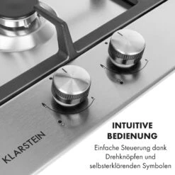 Ignito Domino Gaskochfeld 2-flammig Sabaf-Brenner Edelstahl Silber -Haushaltsgeräte Förderung 10034108 de 0004 logo