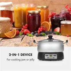 Jam Session Marmeladen- Und Geleekocher 1000W 2 Automatikprogramme -Haushaltsgeräte Förderung 10034109 yy 0003 logo Klarstein Jam Session Marmeladen und Geleekocher