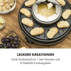Fonduelette Raclette Und Fondue 1350W 1 Liter 38 Cm Ø Für 8 Personen -Haushaltsgeräte Förderung 10034138 de 0002 logo