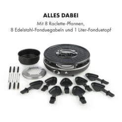 Fonduelette Raclette Und Fondue 1350W 1 Liter 38 Cm Ø Für 8 Personen -Haushaltsgeräte Förderung 10034138 de 0006 logo