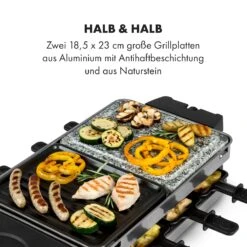 Sirloin Raclette 1500W Aluminium / Stein 8 Personen Kontroll-LED -Haushaltsgeräte Förderung 10034275 de 0004 logo