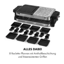Sirloin Raclette 1500W Aluminium / Stein 8 Personen Kontroll-LED -Haushaltsgeräte Förderung 10034275 de 0006 logo