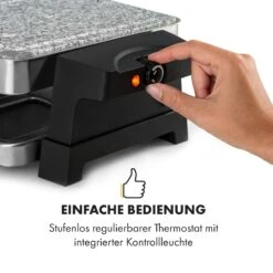 Sirloin Raclette 1500W Aluminium / Stein 8 Personen Kontroll-LED -Haushaltsgeräte Förderung 10034275 de 0007 logo