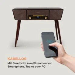 Belle Epoque 1912 Retro-Plattenspieler CD BT USB DAB+/UKW Braun -Haushaltsgeräte Förderung 10034402 de 0004 logo