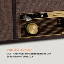 Belle Epoque 1912 Retro-Plattenspieler CD BT USB DAB+/UKW Braun -Haushaltsgeräte Förderung 10034402 de 0006 logo