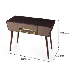 Belle Epoque 1912 Retro-Plattenspieler CD BT USB DAB+/UKW Braun -Haushaltsgeräte Förderung 10034402 yy 0011 logo