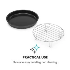 AeroVital Cube Chef Pizzateller Hoher Grilleinsatz Zubehör Edelstahl -Haushaltsgeräte Förderung 10034411 yy 0005 logo Klarstein AeroVital Cube Chef Pizzateller