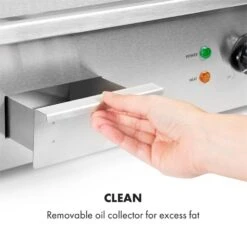 Grillmeile 3000G Elektrogrill 3000W Grillplatte 54,5x35cm Glatt -Haushaltsgeräte Förderung 10034447 yy 0007 logo Klarstein Grillmeile 3000G Pro Elektrogrill glatt