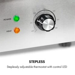 Grillmeile 3000GR Elektrogrill 3000W 54,5x35cm Glatt/geriffelt -Haushaltsgeräte Förderung 10034448 yy 0003 logo Klarstein Grillmeile 3000GR Pro Grill glatt geriffelt