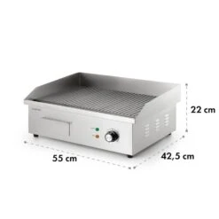 Grillmeile 3000R Elektrogrill 3000W Platte 54,5x35cm Geriffelt -Haushaltsgeräte Förderung 10034449 yy 0009 logo Klarstein Grillmeile 3000R Pro Grill geriffelt