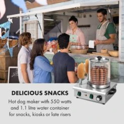 Wurstfabrik Pro 550 Hot Dog Maker 550W 2 Spieße 5L 30-100°C Edelstahl 13 Wurstfabrik Pro 550 Hot Dog Maker 550W 2 Spieße 5L 30-100°C Edelstahl -Haushaltsgeräte Förderung 10034453 uk 0002 logo