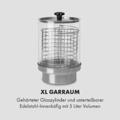 Wurstfabrik 600 Hot Dog Maker 600W 3 Spieße 5L 30-100°C Glas Edelstahl -Haushaltsgeräte Förderung 10034454 de 0004 logo