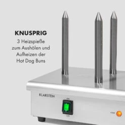 Wurstfabrik 600 Hot Dog Maker 600W 3 Spieße 5L 30-100°C Glas Edelstahl -Haushaltsgeräte Förderung 10034454 de 0005 logo