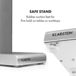 Kraftpaket Milchshake-Mixer Proteinshake 80W Edelstahl Silber -Haushaltsgeräte Förderung 10034456 yy 0008 logo Klarstein Kraftpaket Pro Milchshake Mixer 80W