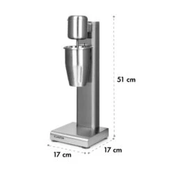 Kraftpaket Milchshake-Mixer Proteinshake 80W Edelstahl Silber -Haushaltsgeräte Förderung 10034456 yy 0009 logo Klarstein Kraftpaket Pro Milchshake Mixer 80W