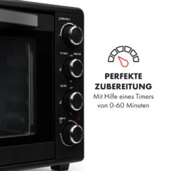 Masterchef 60 Mini-Backofen 60l 2000W 100-230 °C Timer Schwarz -Haushaltsgeräte Förderung 10034498 de 0005 logo