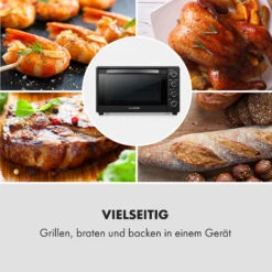Masterchef 60 Mini-Backofen 60l 2000W 100-230 °C Timer Schwarz -Haushaltsgeräte Förderung 10034498 de 0007 logo