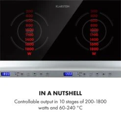 Cucinata Induktionskochfeld 3100W 10 Leistungsstufen 200-1300W -Haushaltsgeräte Förderung 10034503 yy 0004 logo Klarstein Cucinata Induktionskochfeld 3100 W