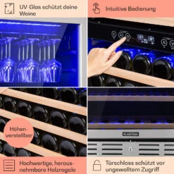 Vinovilla Grande 116 Built-in Duo Weinkühlschrank 310 Ltr 116 Fl. LED 13 Vinovilla Grande 116 Built-in Duo Weinkühlschrank 310 Ltr 116 Fl. LED -Haushaltsgeräte Förderung 10034525 DE 0005 usp