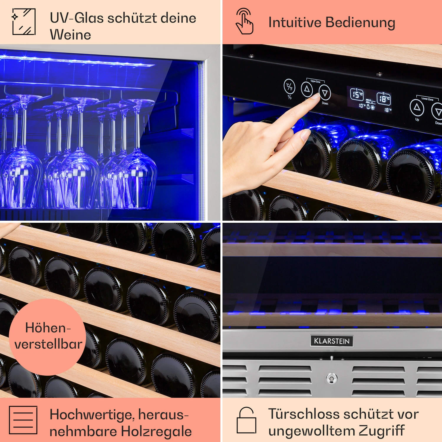 Vinovilla Grande 116 Built-in Duo Weinkühlschrank 310 Ltr 116 Fl. LED 7 Vinovilla Grande 116 Built-in Duo Weinkühlschrank 310 Ltr 116 Fl. LED - Image 5