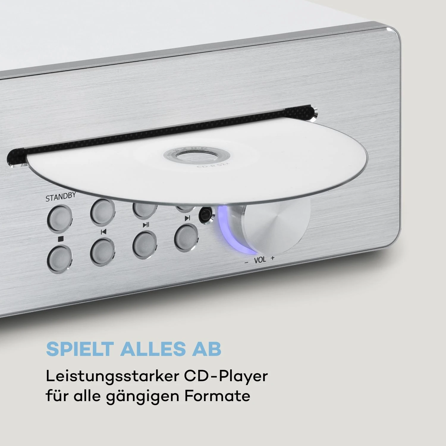 Silver Star Chef Küchenradio 20W Max. CD BT USB Internet/DAB+/UKW Weiß 5 Silver Star Chef Küchenradio 20W Max. CD BT USB Internet/DAB+/UKW Weiß - Image 3