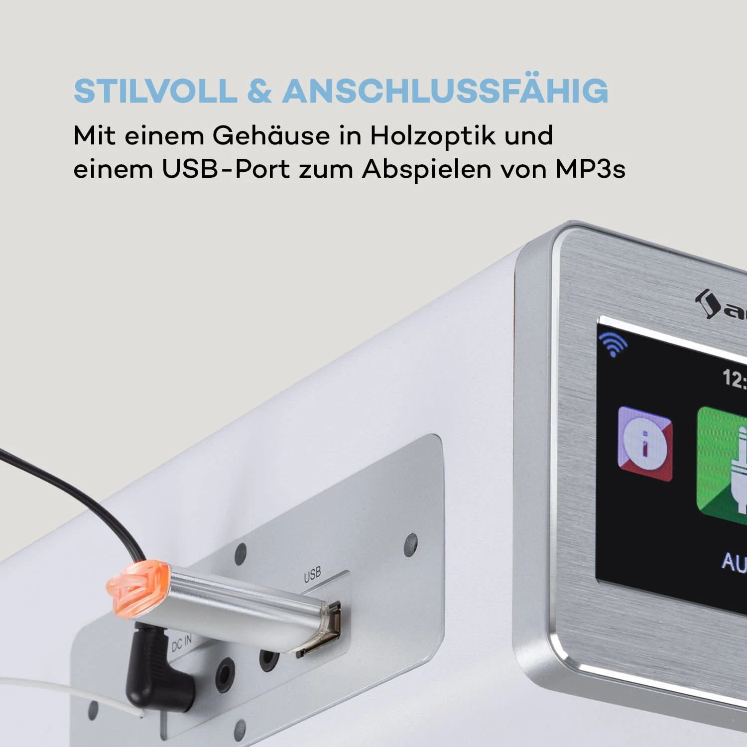 Silver Star Chef Küchenradio 20W Max. CD BT USB Internet/DAB+/UKW Weiß 8 Silver Star Chef Küchenradio 20W Max. CD BT USB Internet/DAB+/UKW Weiß - Image 6