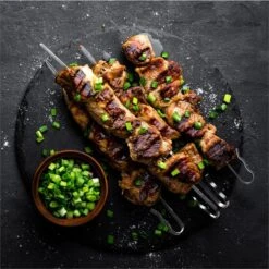 AeroVital Fry Kebab-Set | Zubehör | Edelstahl | 8 Spieße | Silber -Haushaltsgeräte Förderung 10034577 yy 0003 ambient Klarstein AeroVital Fry Kebab Set