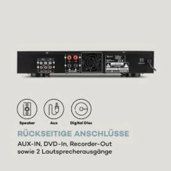 AMP-9200 BT Digital-Stereo-Verstärker 2x60W RMS BT 2xMikro Schwarz -Haushaltsgeräte Förderung 10034594 de 0007 logo