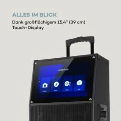 KTV Karaoke-System 15,4" Touch 2UHF-Mic WiFi BT USB SD HDMI Trolley -Haushaltsgeräte Förderung 10034612 de 0004 logo