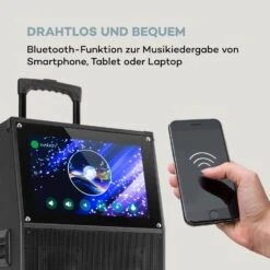 KTV Karaoke-System 15,4" Touch 2UHF-Mic WiFi BT USB SD HDMI Trolley -Haushaltsgeräte Förderung 10034612 de 0005 logo