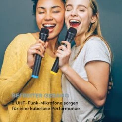 KTV Karaoke-System 15,4" Touch 2UHF-Mic WiFi BT USB SD HDMI Trolley -Haushaltsgeräte Förderung 10034612 de 0006 logo