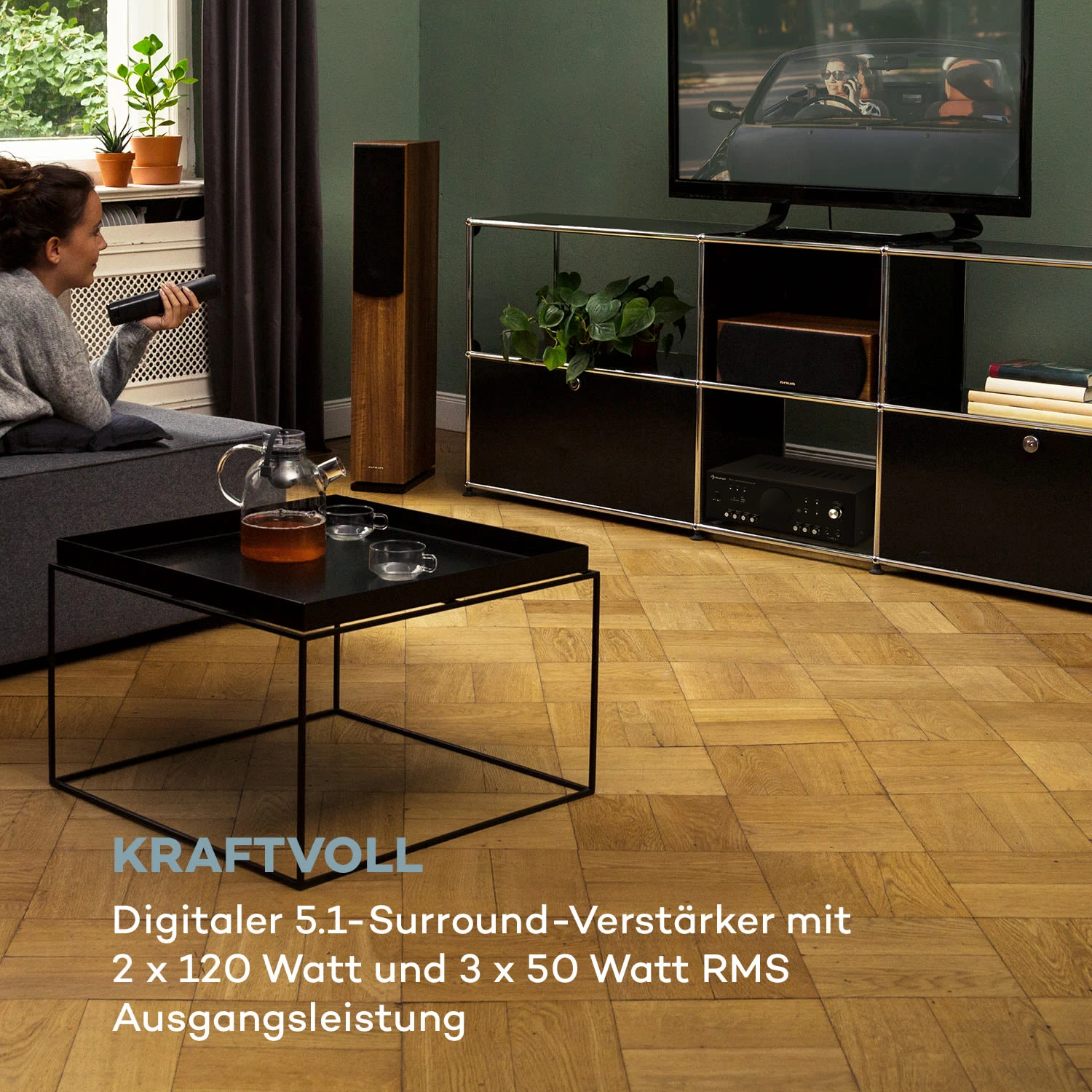 AMP-218 BT Digital-Surround-Verstärker 5.1 2x120W 3x50W RMS BT 2xMikro 4 AMP-218 BT Digital-Surround-Verstärker 5.1 2x120W 3x50W RMS BT 2xMikro - Image 2