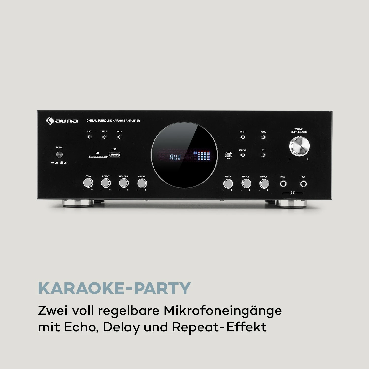 AMP-218 BT Digital-Surround-Verstärker 5.1 2x120W 3x50W RMS BT 2xMikro 6 AMP-218 BT Digital-Surround-Verstärker 5.1 2x120W 3x50W RMS BT 2xMikro - Image 4