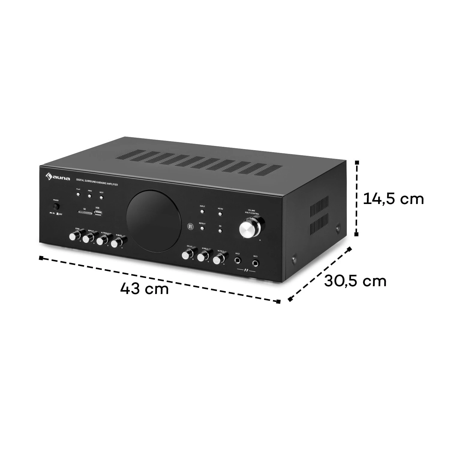 AMP-218 BT Digital-Surround-Verstärker 5.1 2x120W 3x50W RMS BT 2xMikro 10 AMP-218 BT Digital-Surround-Verstärker 5.1 2x120W 3x50W RMS BT 2xMikro - Image 8