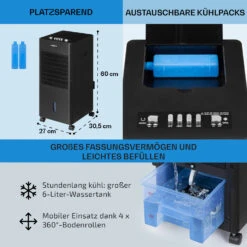 Freshboxx 3-in-1 Luftkühler 65 W 360 M³/h 6 Ltr Oszillation Mobil -Haushaltsgeräte Förderung 10034630 de 0006 usp